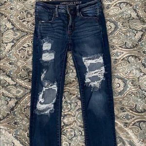 Abercrombie Super stretch distressed jeans